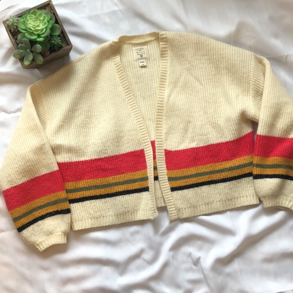 Billabong Take Me There stripe crop cardigan - Picture 4 of 6